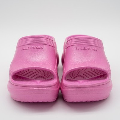 size 39 - Balenciaga x Crocs Pool Slide Sandals Pink Glitter