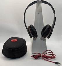Monster Beats by Dr. Dre Solo 1st Gen Wired On Ear Headphones Black Need Earpads