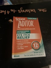 Systane Zaditor Eye Itch Relief Drops TWIN PACK 2x0.17fl.oz /5ml EXP 2027 
