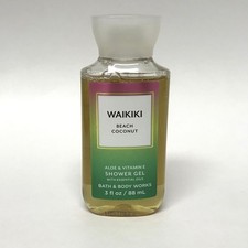Bath  Body Works WAIKIKI BEACH COCONUT Shower Gel w/Essential Oils, 3oz Travel