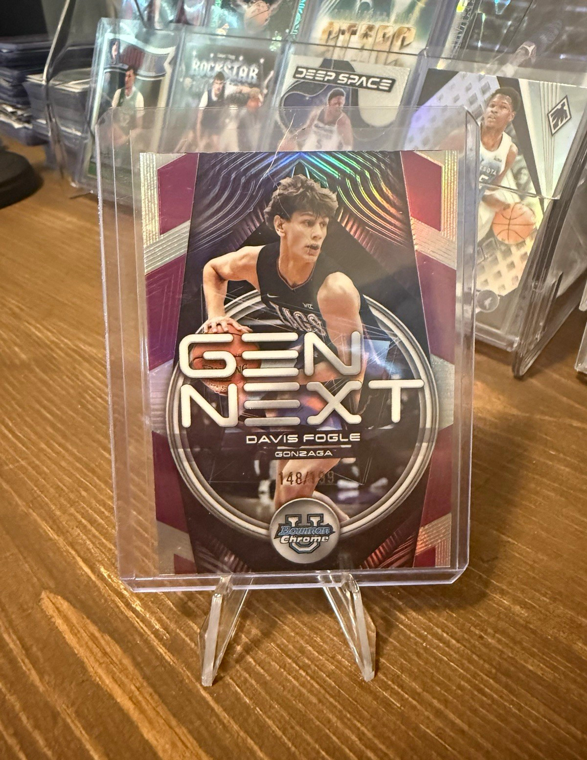 Topps 2025-26 Bowman Chrome Davis Fogle Gen Next Fuchsia Refractor /299 GN-18