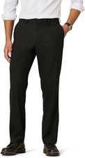 NWT Men’s Amazon Essentials Classic Fit Wrinkle Resist Dress Pants Black 30”X32”