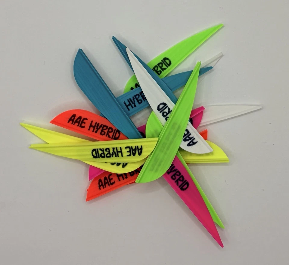 "Paletas híbridas AAE 2,6"" - Paquete de 150 colores brillantes flecha de tiro con arco flecha flotante" Foto 2 de 2