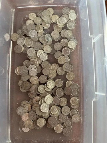 400 Common Date Mixed Mercury / Roosevelt Silver Dimes 40.00 Face Value
