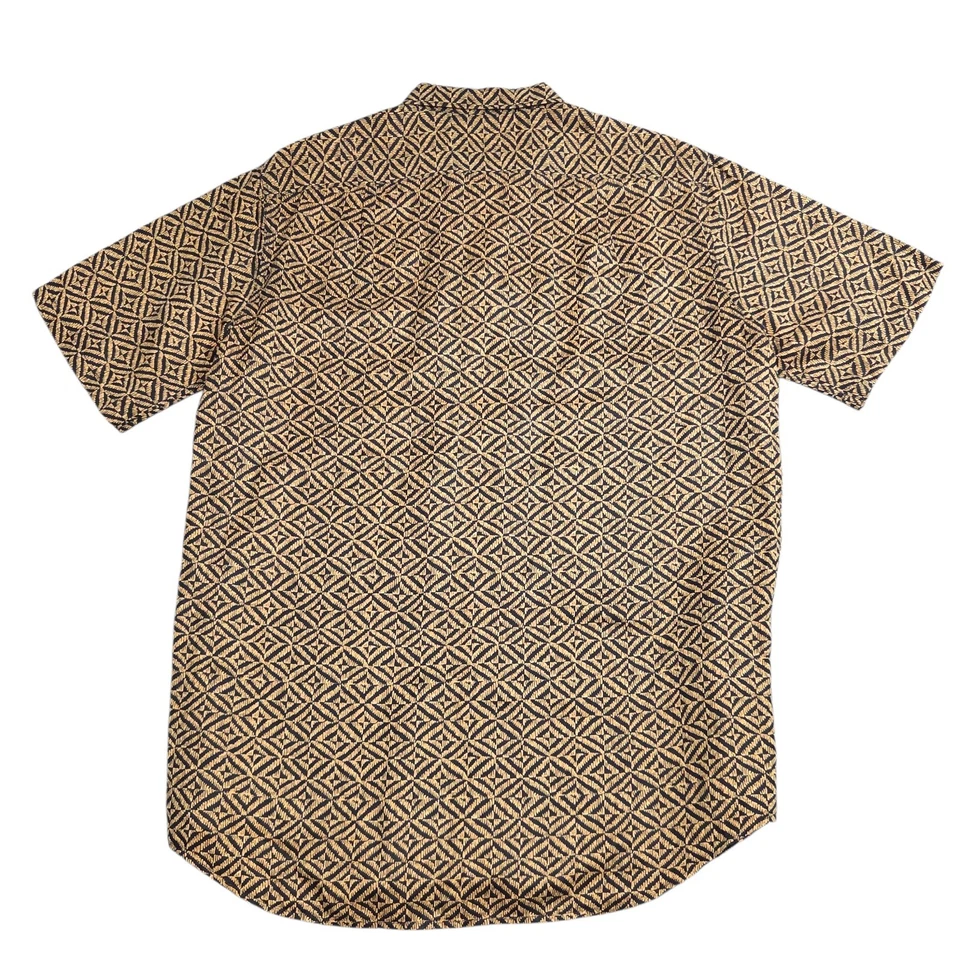 Polo Ralph Lauren Shirt Mens Medium Japanese Pattern Bonnard Silk Linen Aloha - Image 4 of 4