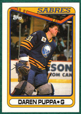 Daren Puppa -  1990-91 Topps #238 - Buffalo Sabres Hockey Card
