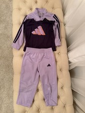 Adidas Toddler Girls 3-piece Track Suit Set Size 2T Purple. Never Worn No Tags