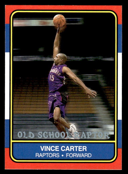 Vince Carter 2000-01 Fleer Tradition Old School Raptor 1986 #NNO Raptors ESE