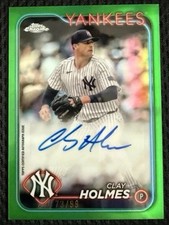 2024 Topps Chrome Update Green Refractor 73/99 Clay Holmes Auto #AC-CHO Yankees