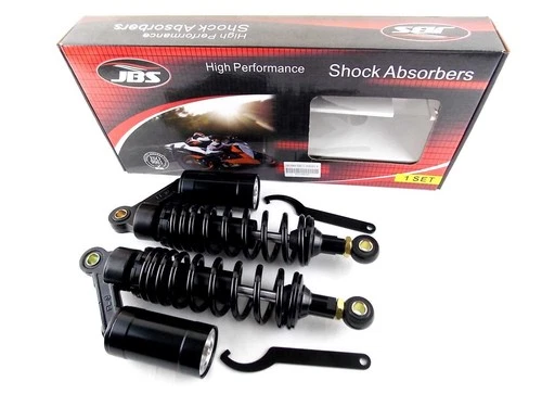 ROYAL ENFIELD 650 SUPER METEOR 300mm JBS AIR NITROGEN CELL SHOCK ABSORBERS BLK