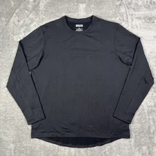 Duluth Trading Shirt Mens XL Black Devil Track Base Layer Performance Crew