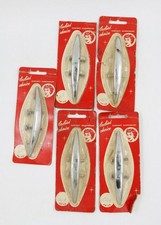 Lot of 5 Vintage 1950s Mid Century 3" Chrome Cabinet Hardware Drawer Pull USA