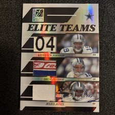 2006 Donruss Elite Teams #23/25  Drew Bledsoe Logo Keyshawn Julius Jones Cowboys