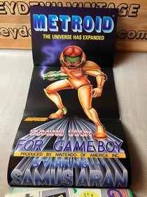 Nintendo Power Magazine Issue 26 Robin Hood Metroid Poster Game Boy NES Era