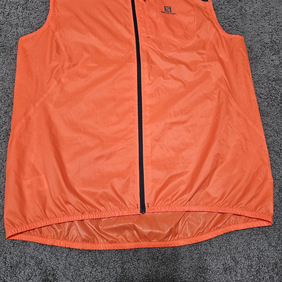 Salomon Fast Wing Running Vest Orange Mens Size XL View 3