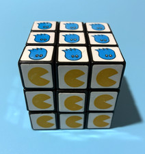 Vintage Pac-Man & Ghost Rubiks Cube Puzzle To...