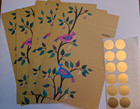 BRIGHTNOTES Fold-Up (5) Note Cards with 10 Gold Seals w/Original Packaging — photo 10