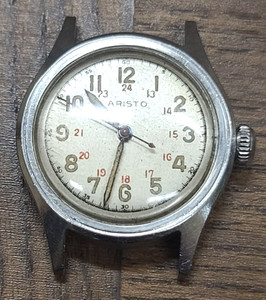WW2 Aristo Swiss Made Military Watch 17J running