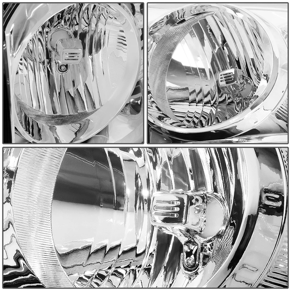PARA 06-09 DODGE RAM 1500 2500 3500 CARCASA CROMADA FAROS ESQUINEROS TRANSPARENTES LÁMPARAS Foto 3 de 4