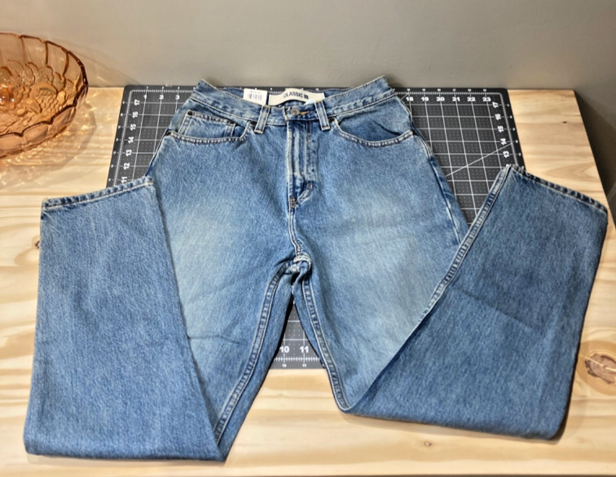 Vintage GAP Classic Fit Zip Fly Sandblasted Ankle Jeans Womens Size 6 Blue NWT