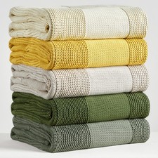 100 Cotton Chunky Cable Knit Throw Blanket for Sofa Couch Bed Baby Nursery, ...