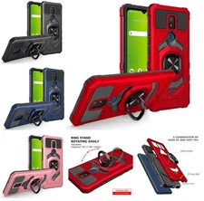 Tempered Glass / Robotic Hybrid Cover Phone Case For AT&T Motivate 2 EA211002