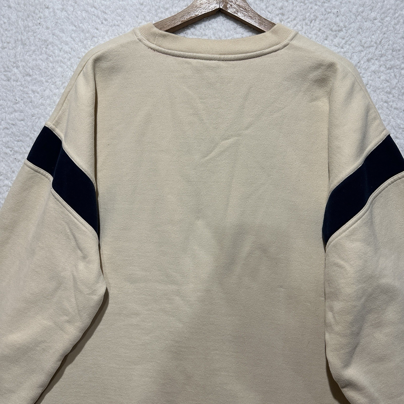 Reebok NFL Gridiron Classic Crewneck Ivory Fleece Pullover Men’s Size XL thumbnail 9