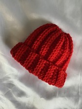 Beanie invernale neonato fatto a mano babyshower sesso rivelazione regalo borsa ospedale 