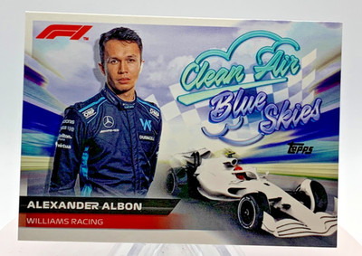 2022 Topps Formula 1 - Clean Air Blue Skies Alexander Albon #CABS-AA