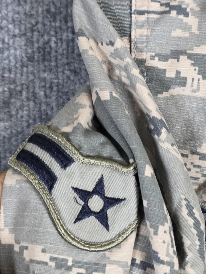 US Air Force ABU Jacket Womens 4R Camo Utility Ripstop Tiger Stripe Patches - Image 2 of 4