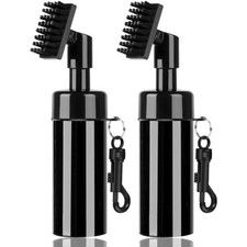 Golf Club Cleaner Tools 2 Pack Multi Surface Brush for Irons Balls Shoes Compact