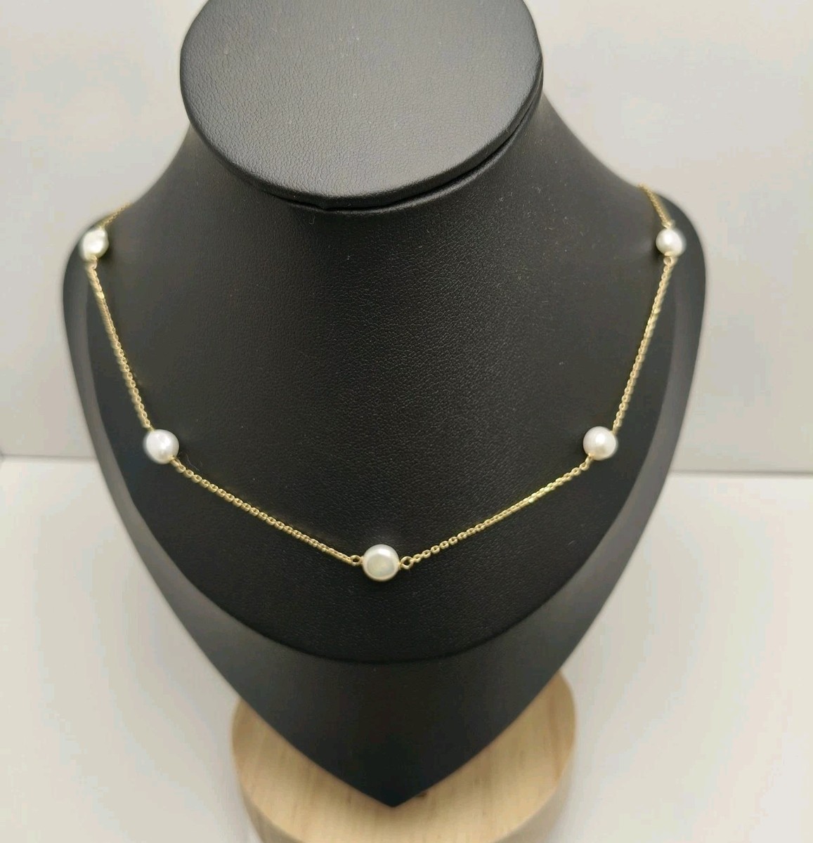 Collier Ancien En Perles Noires Naturelles Et Or 18K 750 - Perles De Tahiti Authentiques Oyster Pearls, Occasion
