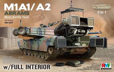 Rye Field Model 5007 1/35 M1A1/M1A2 Abrams MBT w/Full Interior