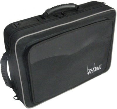 Bauhaus Doppel Klarinettenkoffer - schwarz Cordura - Rucksackgurte