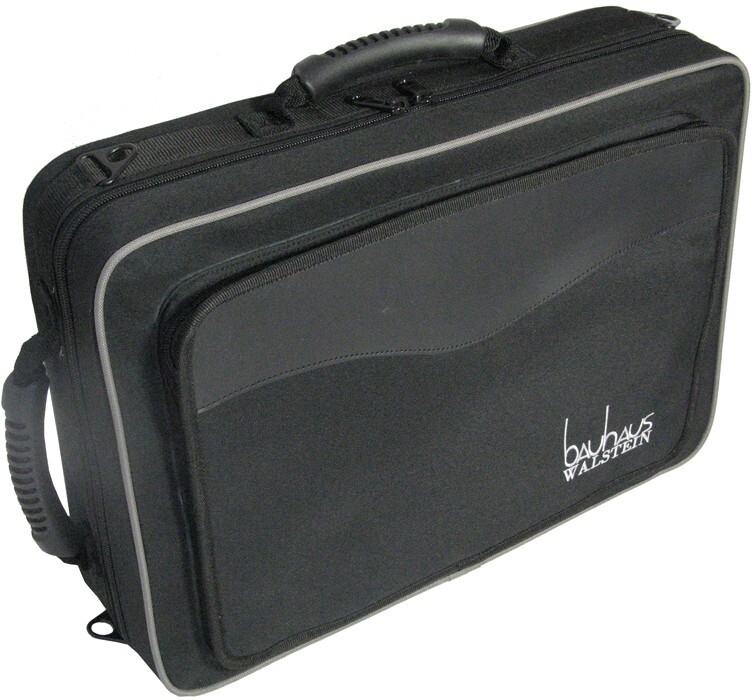 Estuche para Clarinete Doble Bauhaus - Cordura Negro - Correas para Mochila