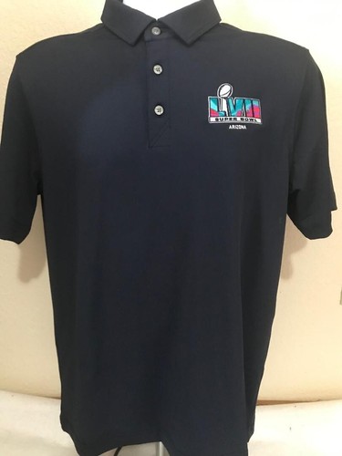Polo de golf para hombre NFL Super Bowl LVII Chiefs vs Eagles Cutter & Buck azul marino talla S - Imagen 2 de 5