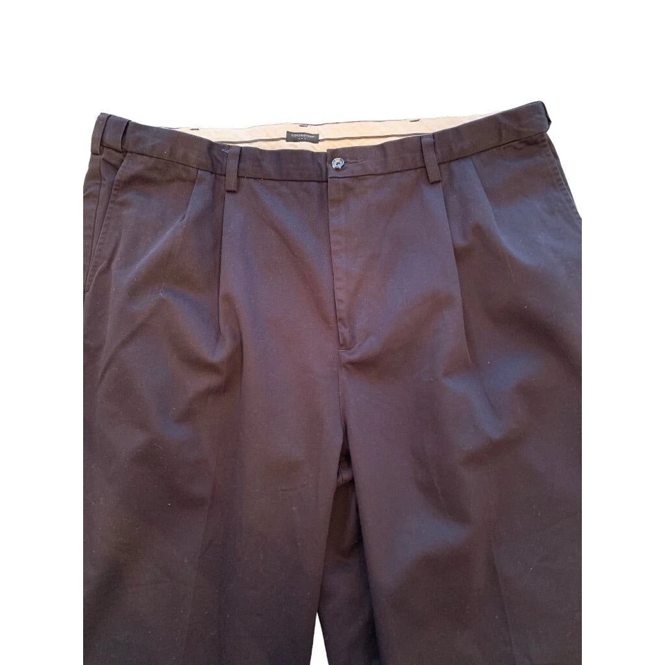 44 x 30 Covington Men's Black Chino Pants 100% Cotton Comfort Waist - Image 2 of 4