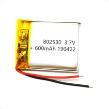 50Pcs Rechargeable 3.7V 600Mah 802530 Li-Polymer Li Lipo Battery Jst-Ph 2Pin 2.0
