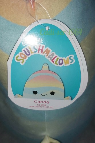 Squishmallows Fish Plush Canda The Rainbow Fish NEW 37cm Squishmallow Cushion - Picture 4 of 24