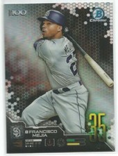Francisco Mejia San Diego Padres 2019 Bowman Chrome Scouts Top 100