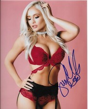 SCARLETT BORDEAUX Signed WWE NXT 8x10 PHOTO! - KILLER KARRION KROSS ROH IMPACT 1