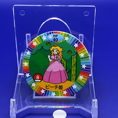 Princess Peach Super Mario World Menko No.8 Japanese Japan Nintendo Game F/S