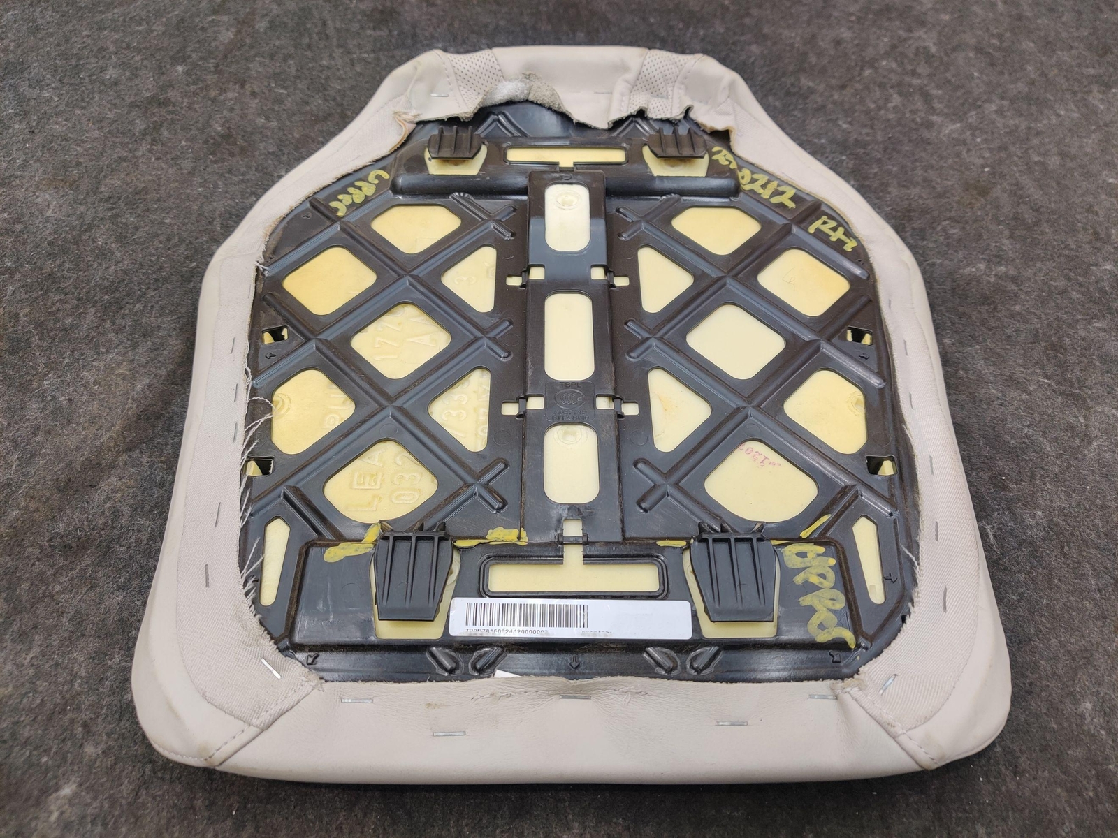 Set of 2 Rear Upper & Lower Seat Cushion Ivory White Leather OEM BMW i8 2014-19