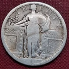 1917 D Standing Liberty Quarter Type 1 25c Circulated B45#61140