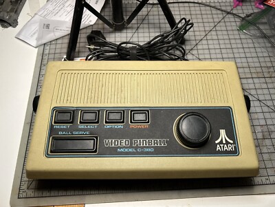 Vintage Video Pinball By Atari Video Game Console Untested C380