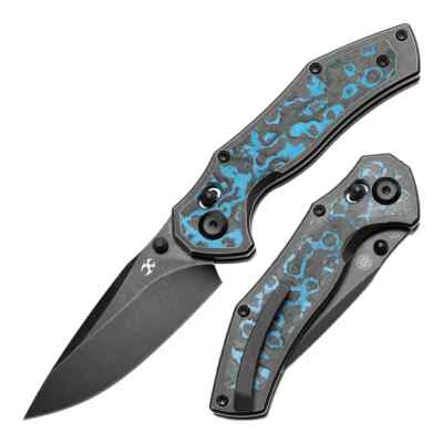 Kansept Knives Apollo Folding Knife 3 '' CPM S35VN Steel Blade Titanium/CF Handle