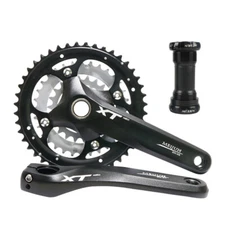 MTB Integrated Sprocket Crank 44T/32/22T Triple Teeth Chainring Bicycle Crankset