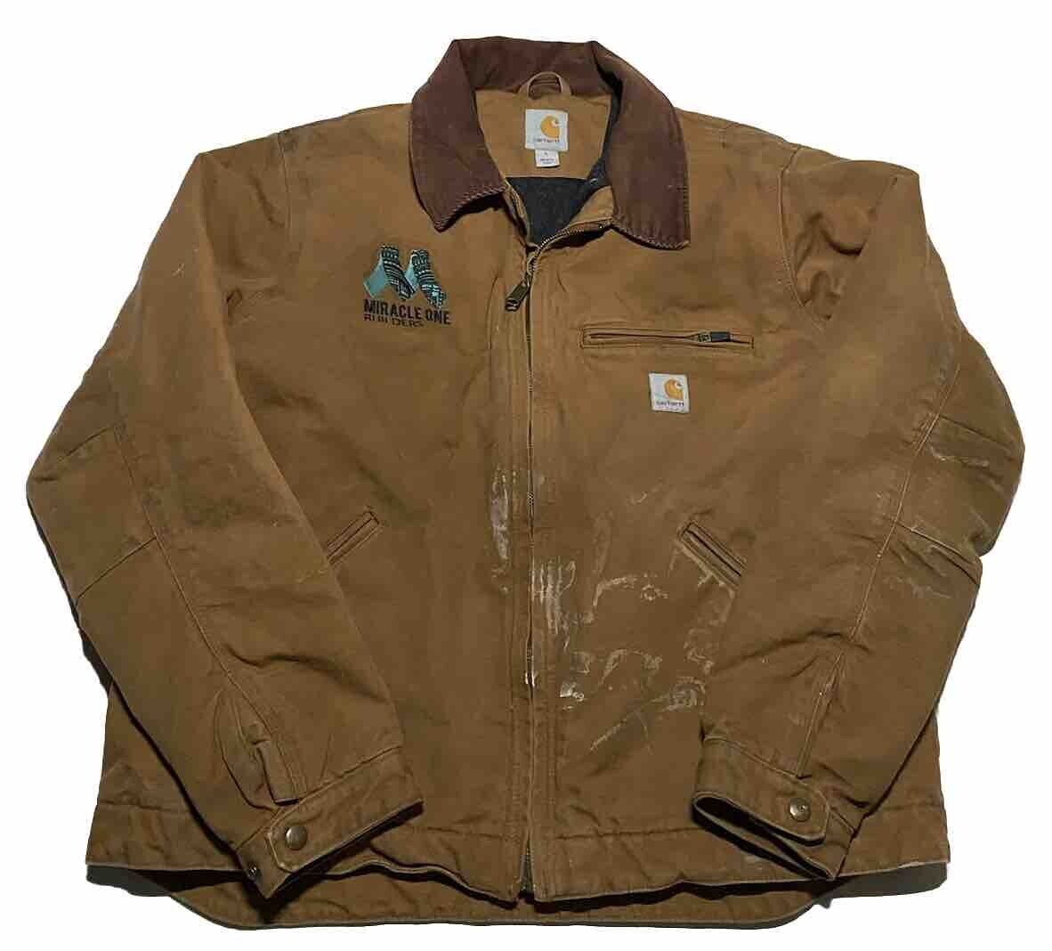 Carhartt　Detroit Jacket sold) 90's Faded Mocha Carhartt Detroit Jacket JB0873 Size