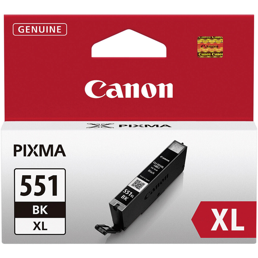 Canon Druckerpatrone CLI-551BK XL Оригинал Фото Schwarz 6443B001