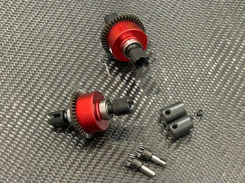 Front & Rear 43+10T Differential Diff for Arrma Kraton 6s BLX  Red